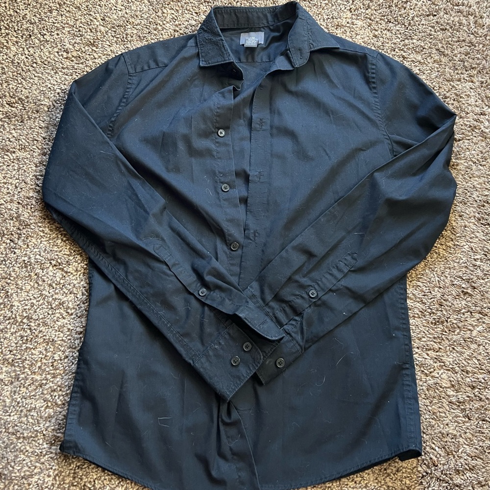 Black button up shirt